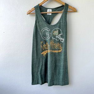University of North Carolina Forty-Niners Women's Tank Top Green Gold Size Large